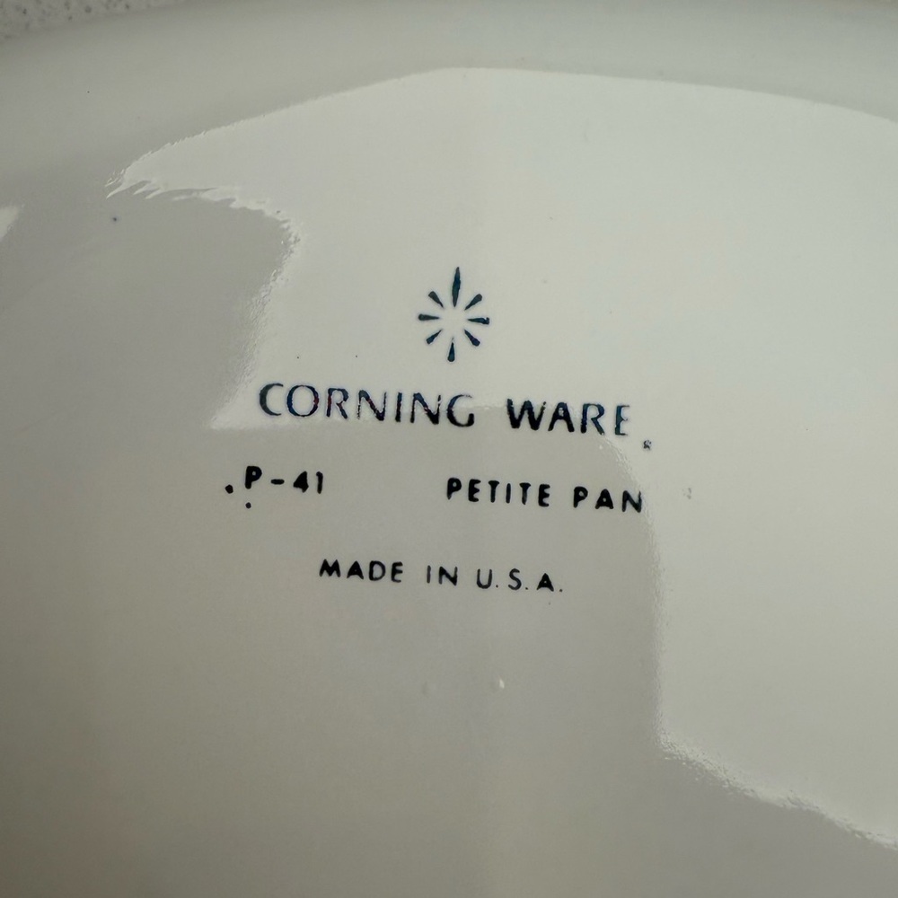Vintage CorningWare Blue Cornflower Petite Pan 1960s MCM Mid-Century Modern - Picture 5 of 8